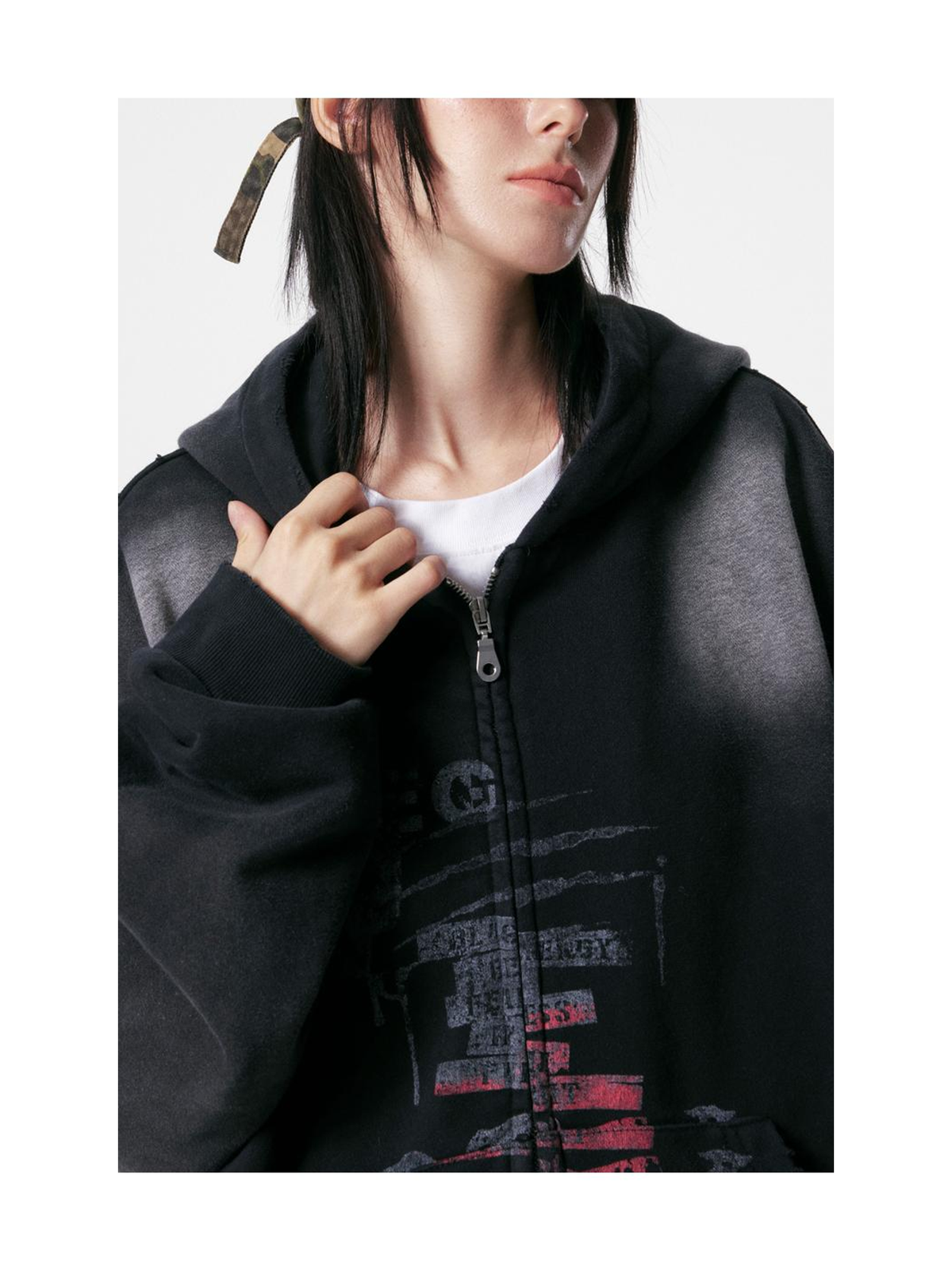 Ace Jolun. Playful Graphic Relaxed Hoodie product image 4