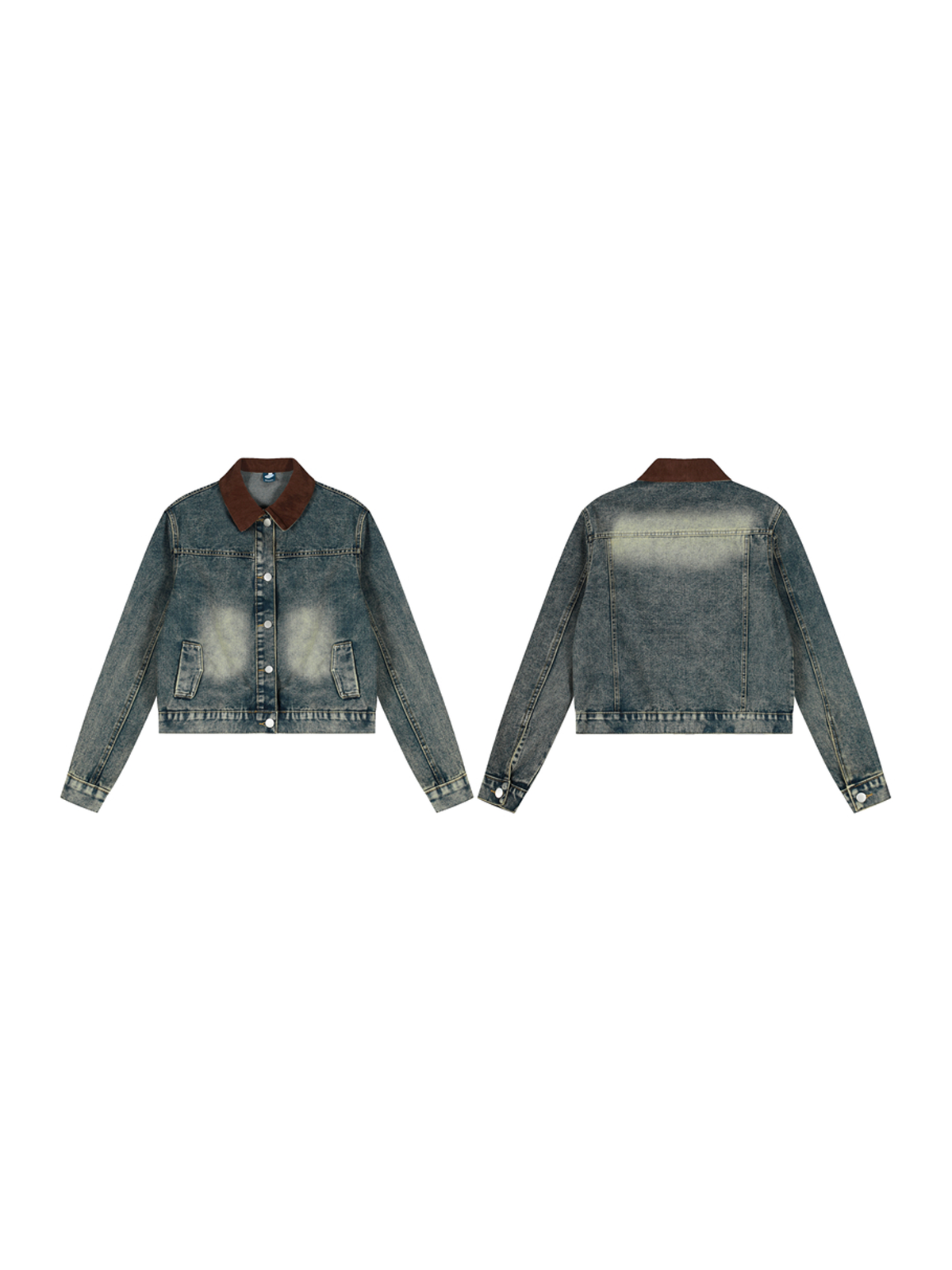 Ace Jolun. Distressed Moto Denim Jacket product image 1
