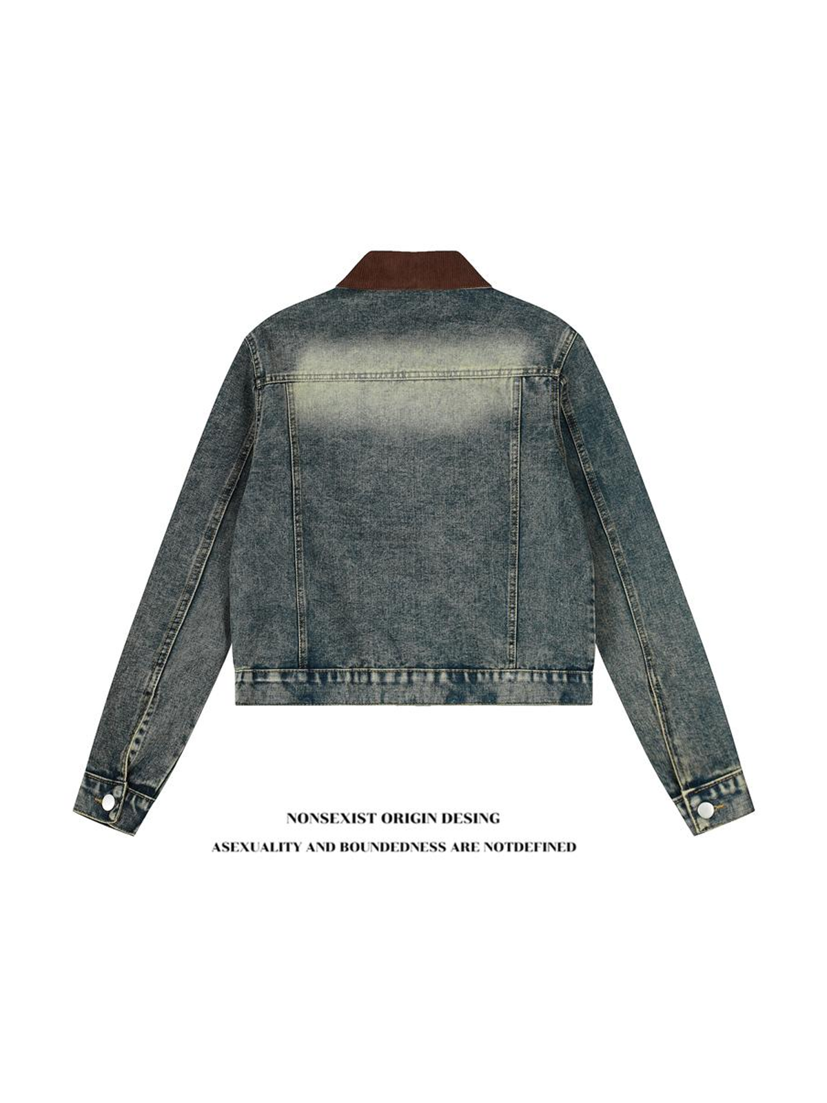 Ace Jolun. Distressed Moto Denim Jacket product image 2