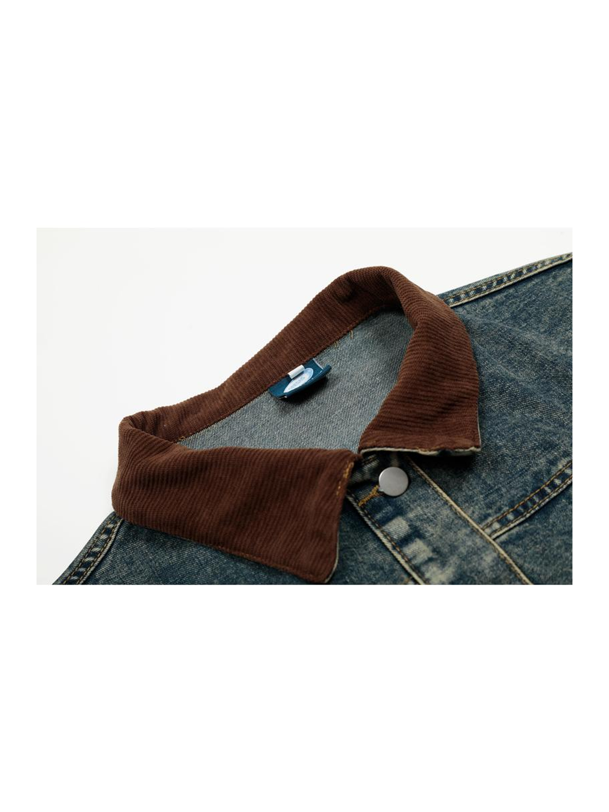 Ace Jolun. Distressed Moto Denim Jacket product image 4