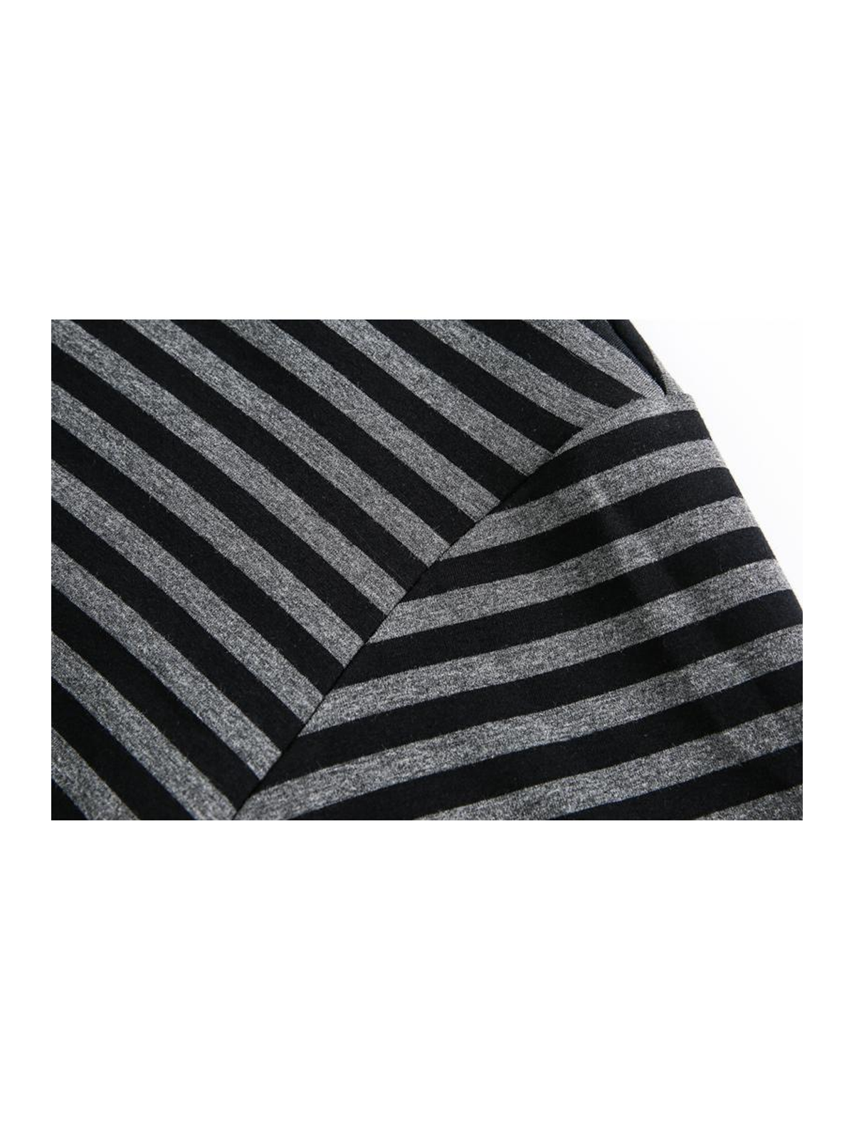 Ace Jolun. Studded Striped Fur-Trim Hoodie product image 3