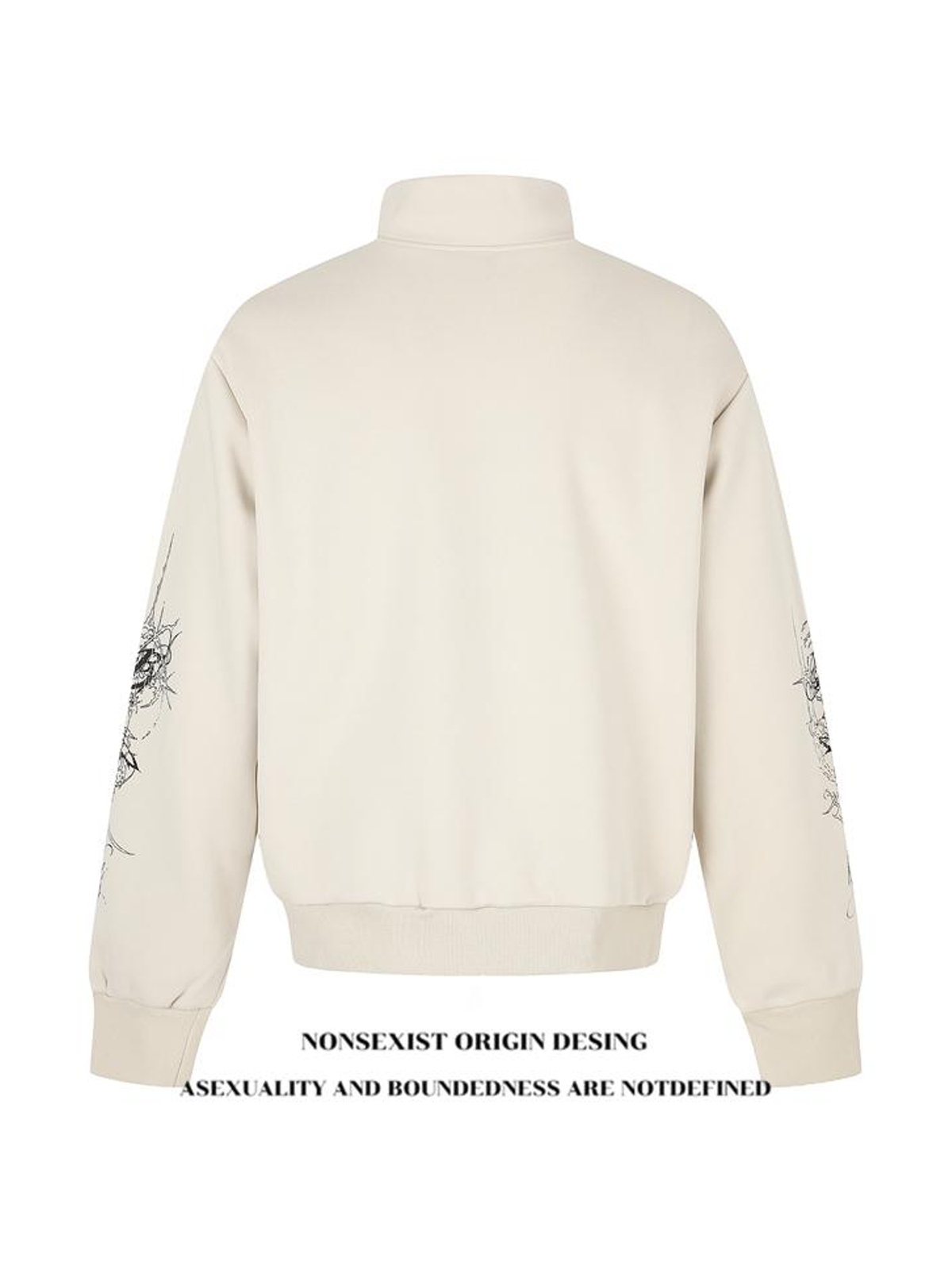 Ace Jolun. Leopard Stand-Collar Zip Sweatshirt product image 3