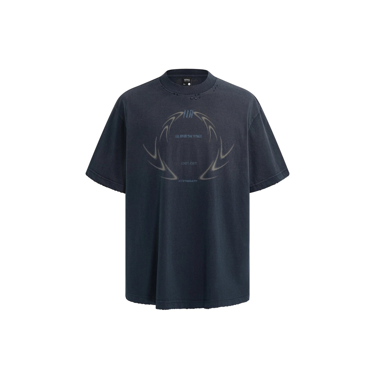 Ace Jolun Distressed Washed Graphic T-Shirt product view 1