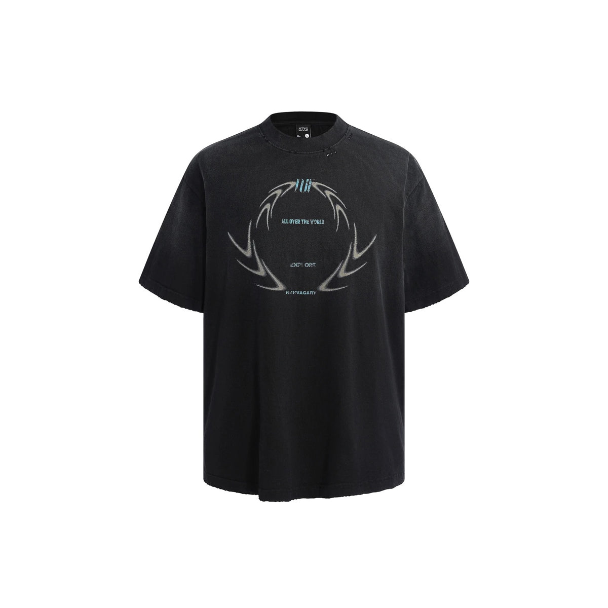 Ace Jolun Distressed Washed Graphic T-Shirt product view 2