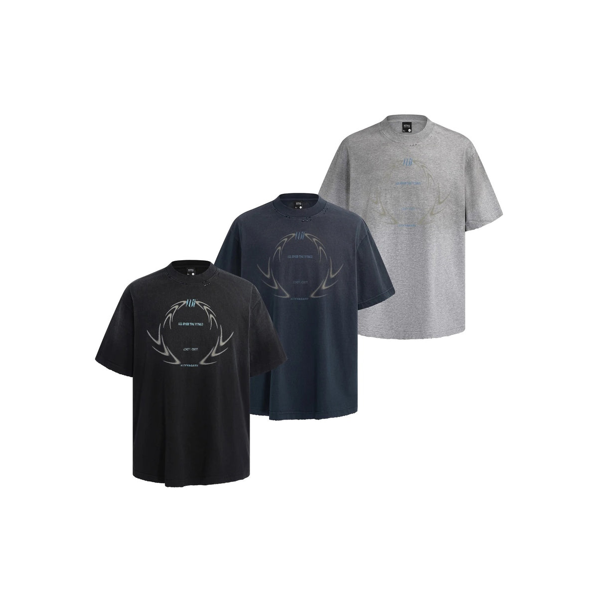 Ace Jolun Distressed Washed Graphic T-Shirt product view 3