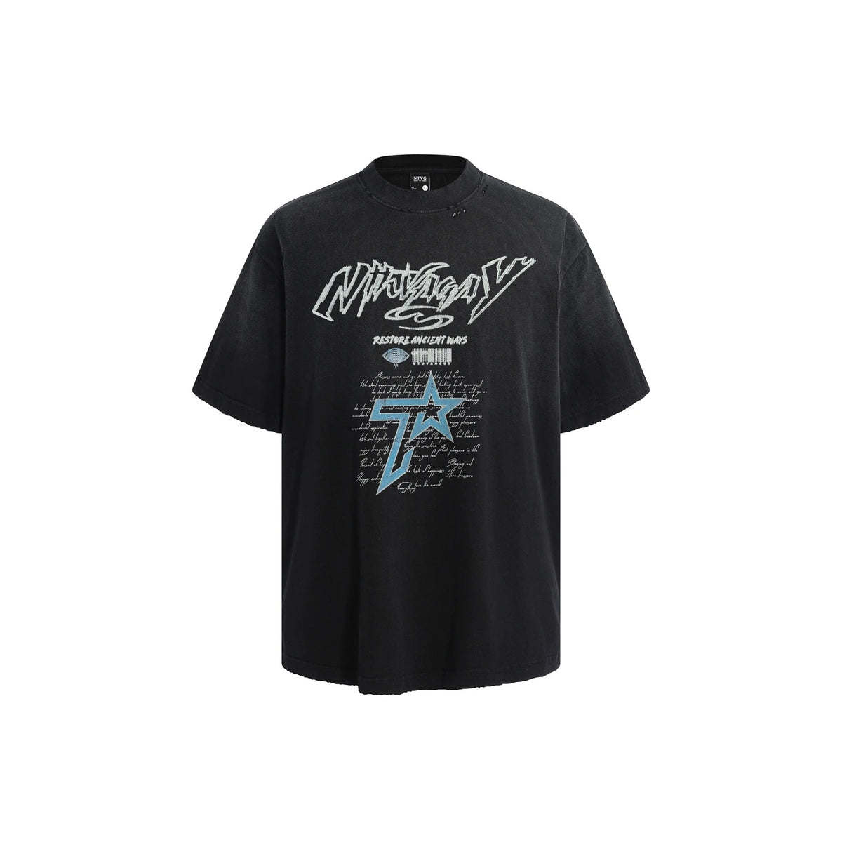 Ace Jolun Washed Star Graphic T-Shirt product view 1