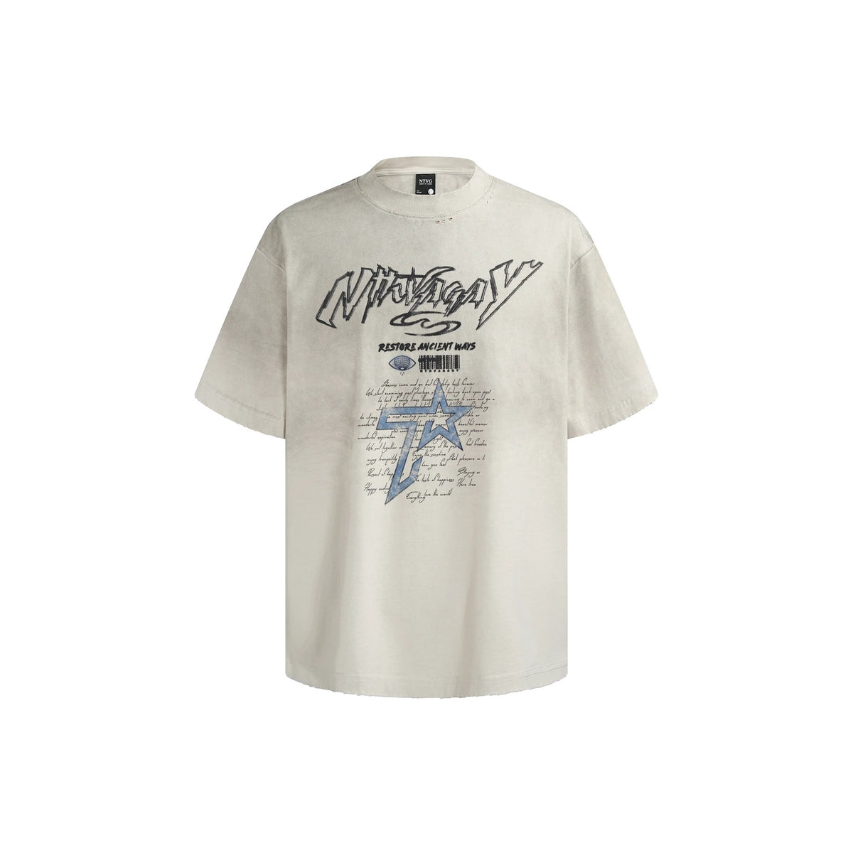 Ace Jolun Washed Star Graphic T-Shirt product view 2