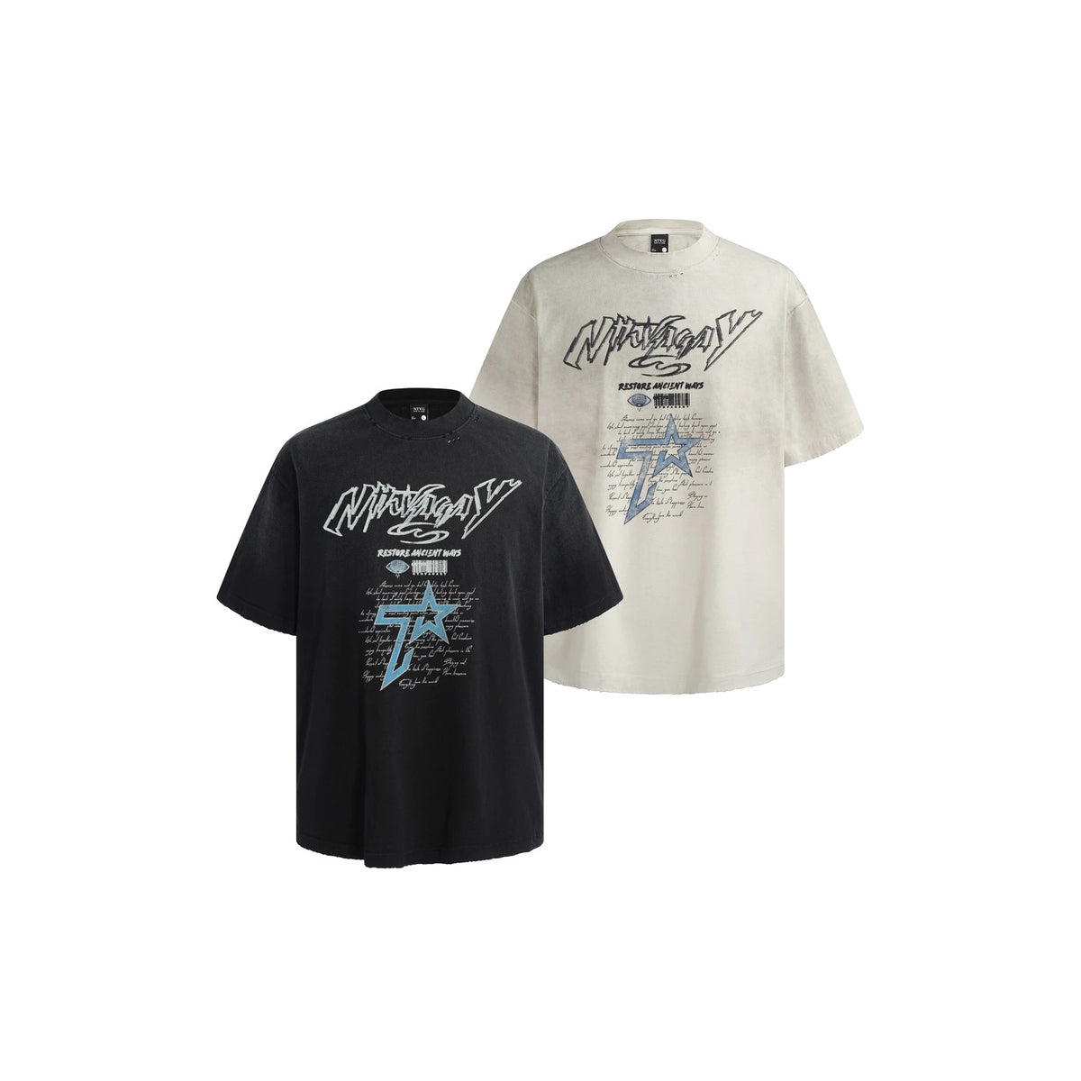 Ace Jolun Washed Star Graphic T-Shirt product view 3