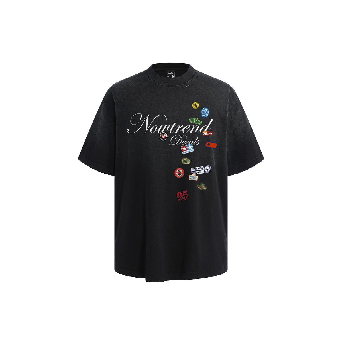Ace Jolun Washed Color Graphic T-Shirt product view 2