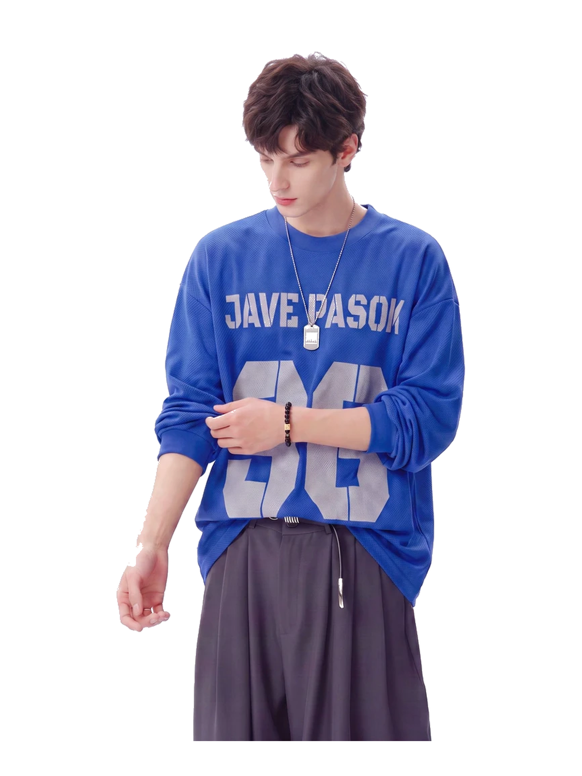 Varsity Number Oversized Long-Sleeve Tee product image 2