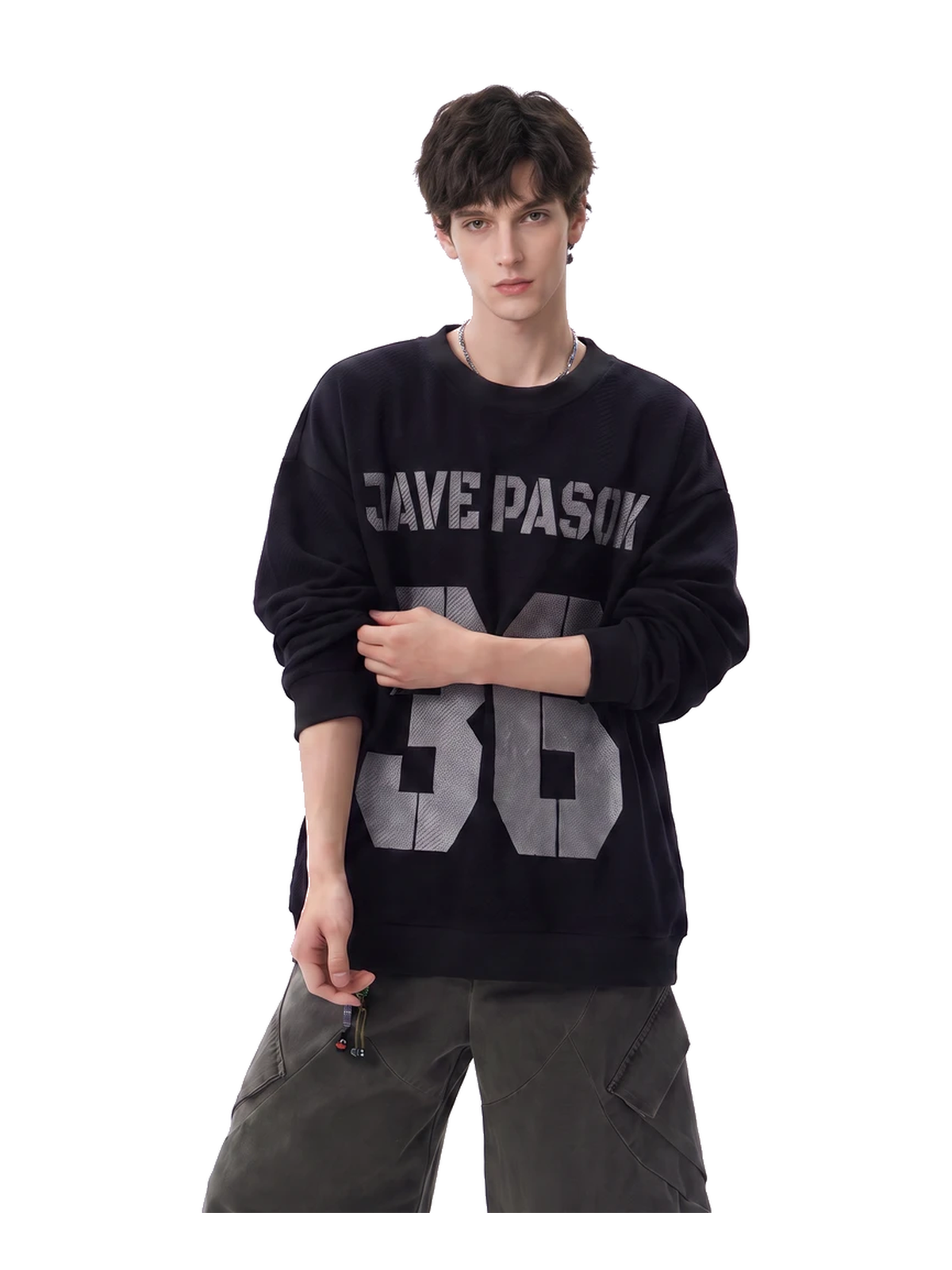 Varsity Number Oversized Long-Sleeve Tee product image 4