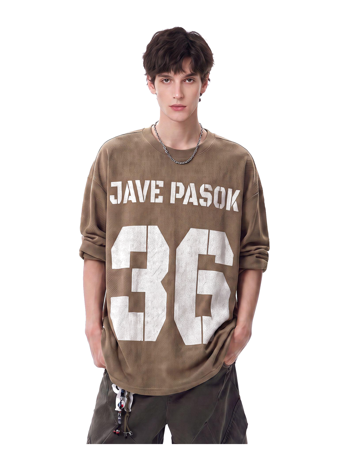 Varsity Number Oversized Long-Sleeve Tee product image 5