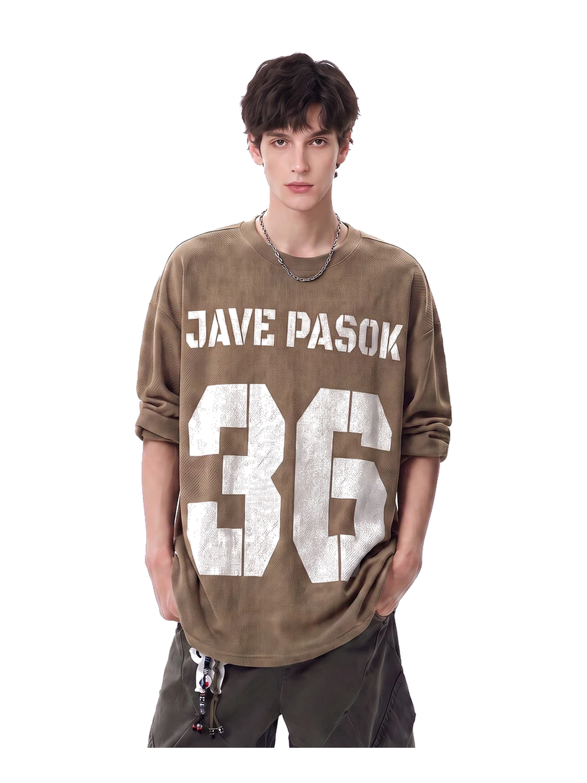 Varsity Number Oversized Long-Sleeve Tee product image 6