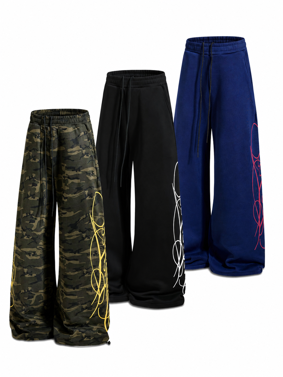 Ace Jolun Paneled Washed Curved-Leg Pants image 5