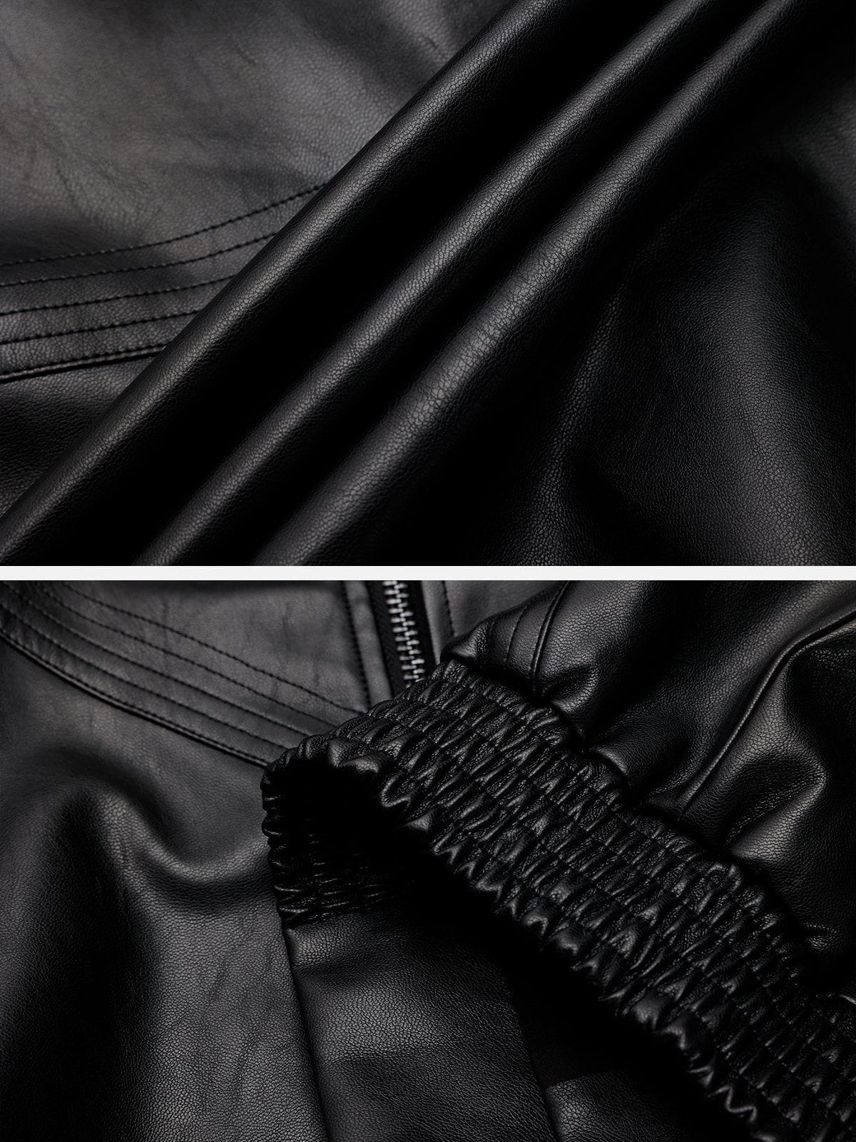 Aelfric Eden Leather Zip Up Jacket