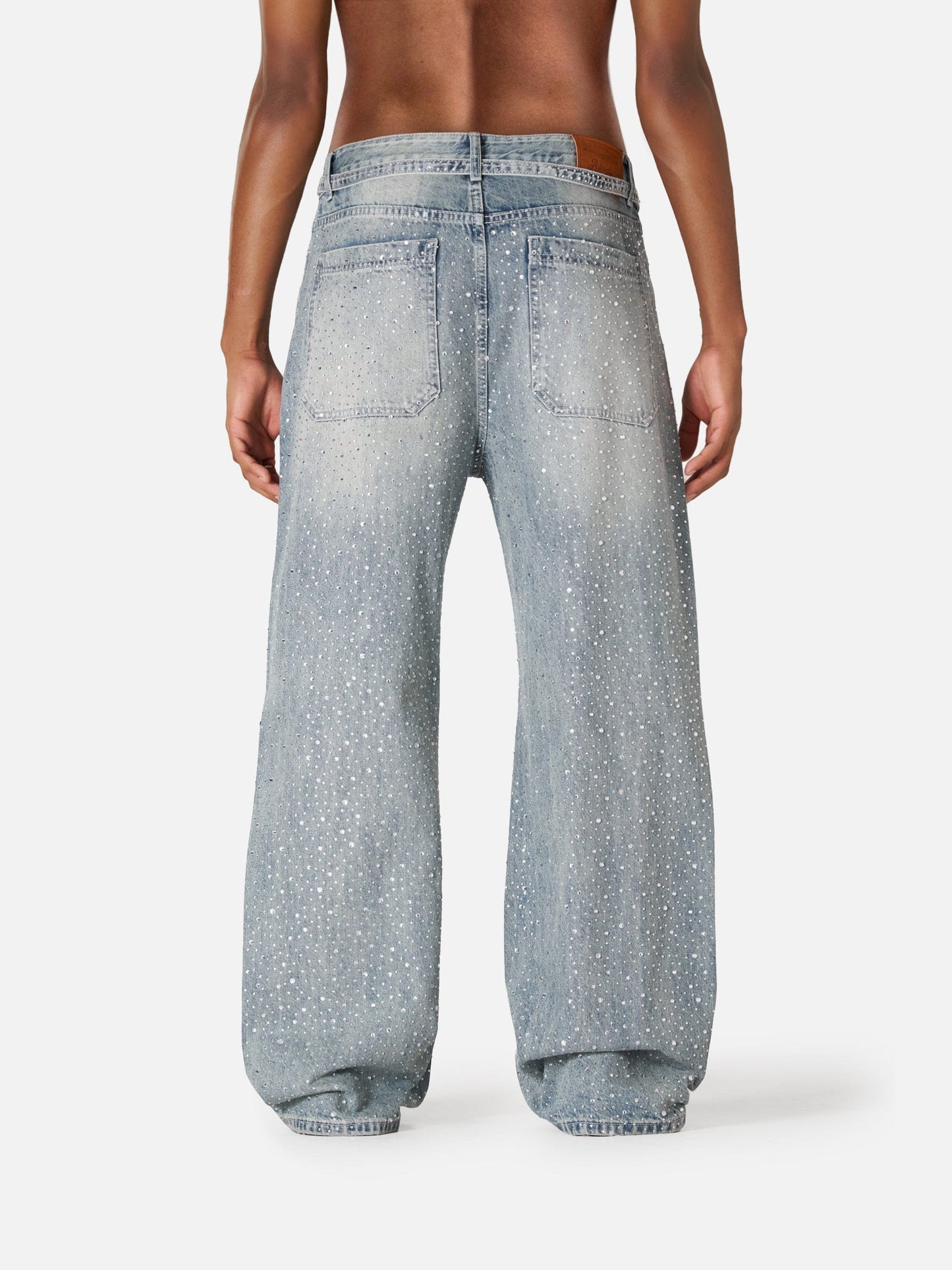 Aelfric Eden Rhinestone Baggy Jeans