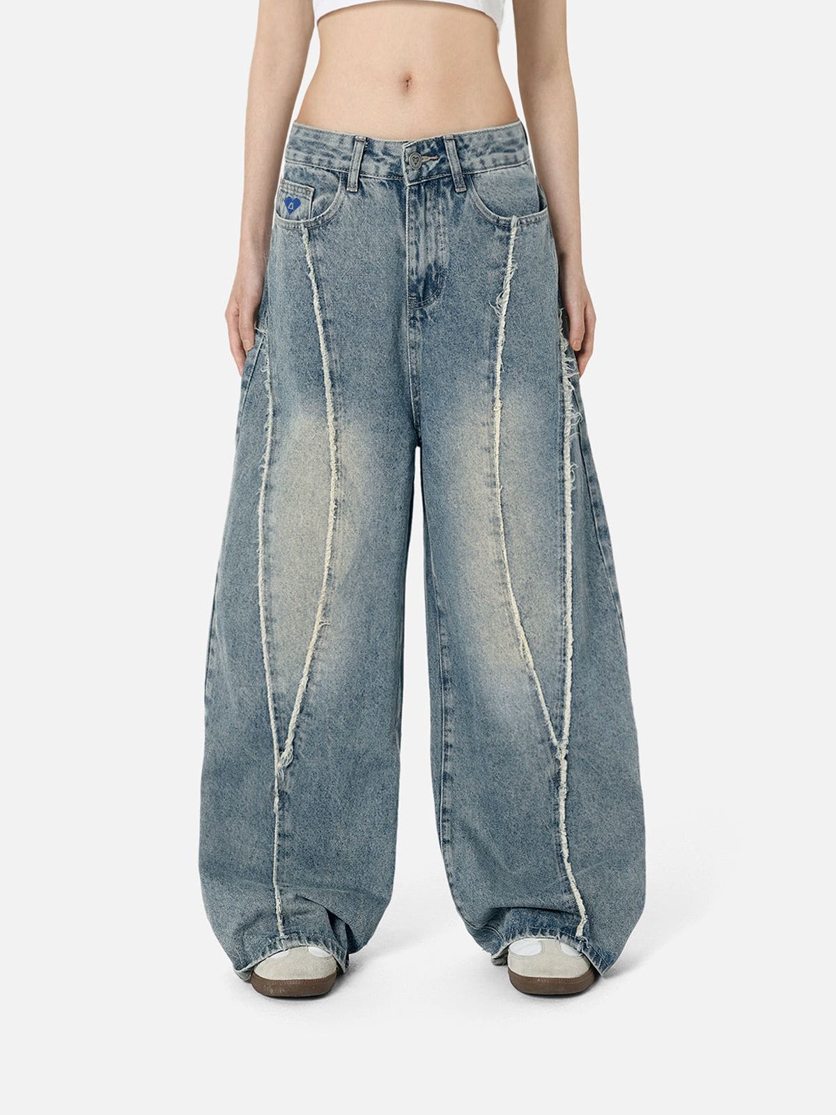 Aelfric Eden Baggy Fringe Jeans